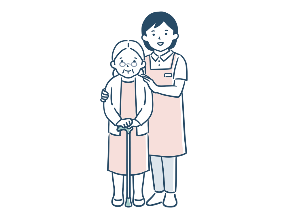 散歩の付き添い