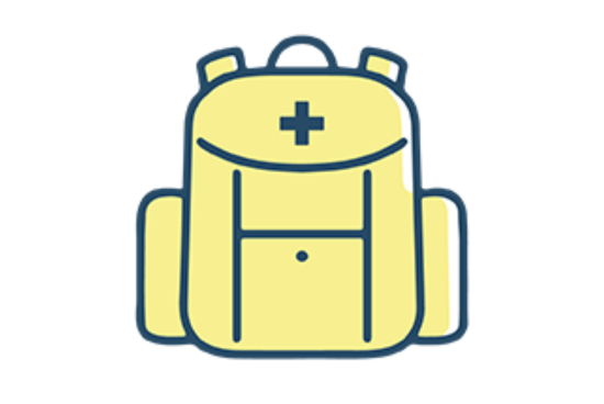 介助のツールも持ち歩きます